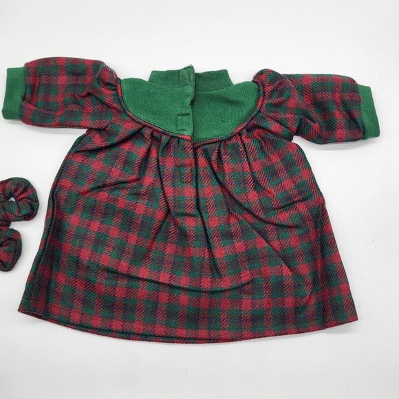 VTG Small Small World Beatrice Collection Plaid Holiday Dress for 18 Inch Doll - Picture 3 of 7